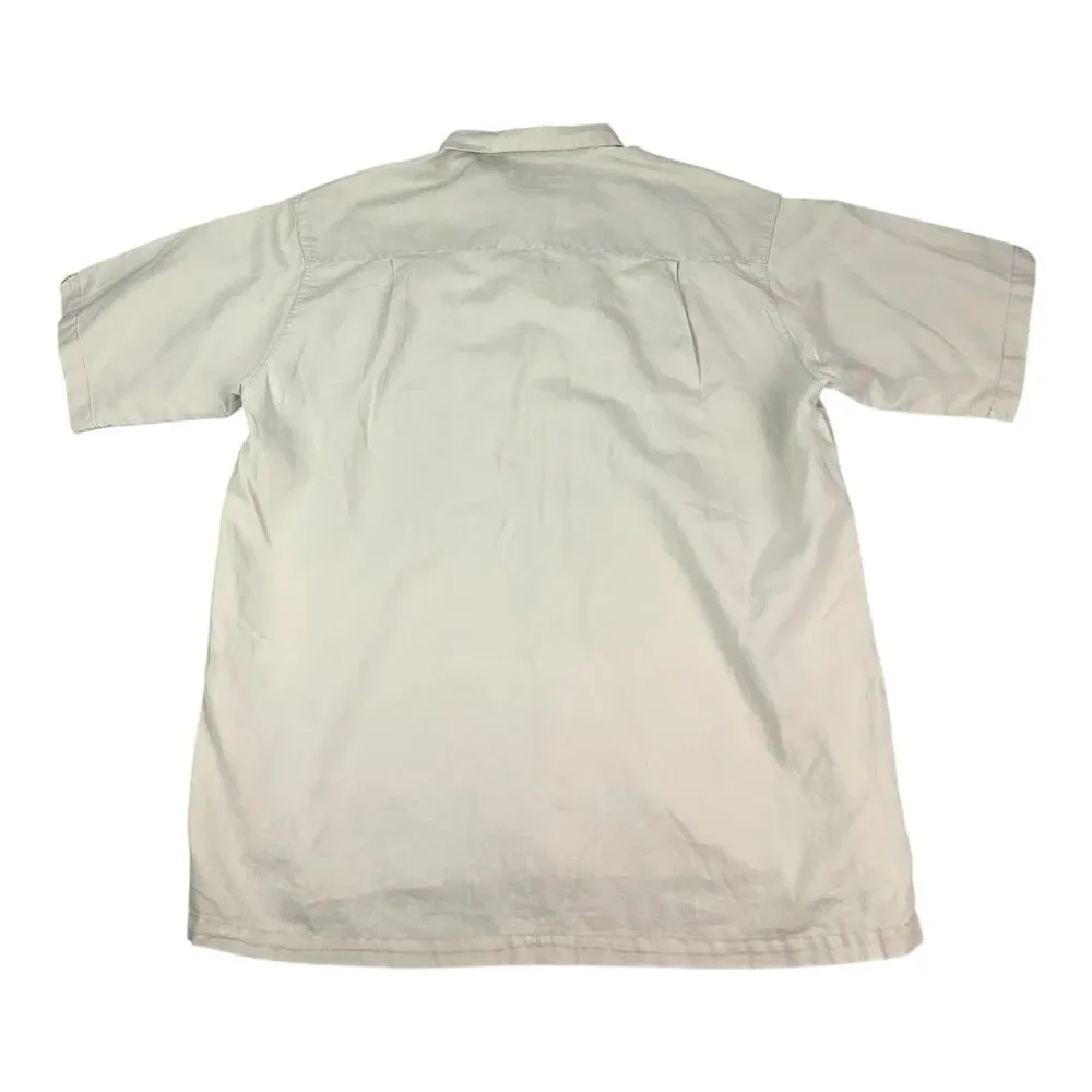 Columbia Sportswear Men's XL Beige Khaki Short Sleeve Button Down Casual Shirt